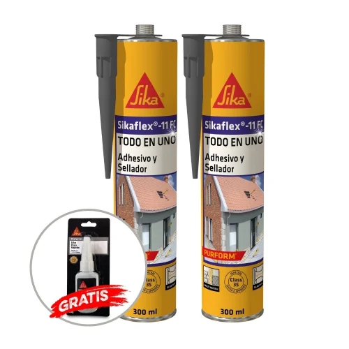 2 SELLADOR DE JUNTAS SIKAFLEX11FC PURFORM 300ML GRIS