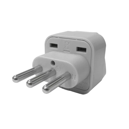 Adaptador Universal a Espiga Tres en Línea 10A 250V Gris Sissa