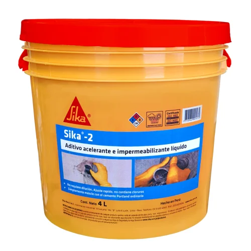 ADITIVO IMPERMEABILIZANTE DE FRAGUADO RÁPIDO SIKA 2 4L