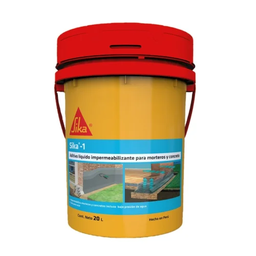 ADITIVO IMPERMEABLE PARA CONCRETO SIKA-1 LÍQUIDO 20L