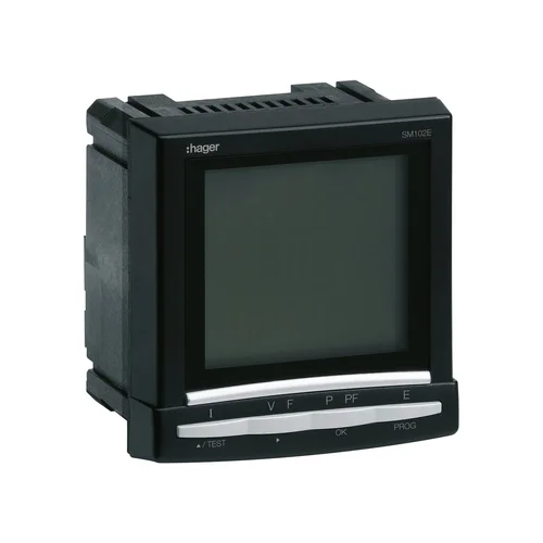 Analizador de Redes Hager SM102E 110-400V con Medición de Armónicos