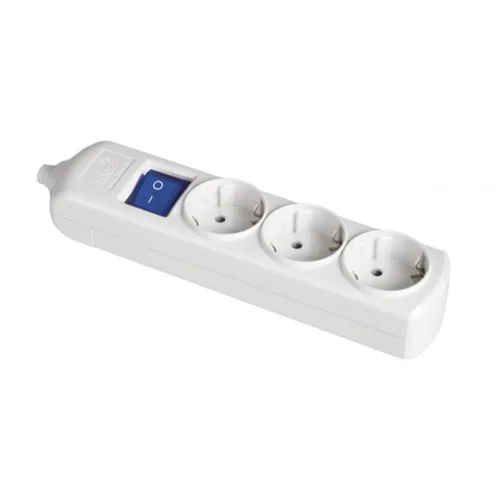 Base Múltiple de 3 Tomas Schuko 2P+T 16A 230V Solera sin Cable