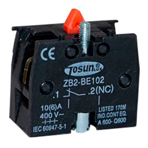 Bloque de Contacto Auxiliar Normalmente Cerrado NC 10A 400V SISSA