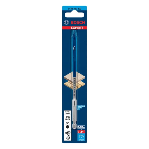 Broca Paleta 1/4" Hex 6 X 152MM para Madera Expert