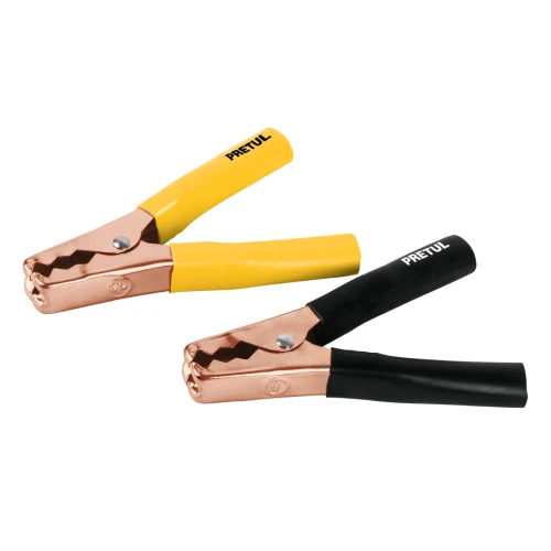 Caballete con 2 Cocodrilos para Cables Pasa Corriente