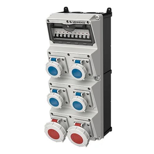 Caja Combinada AMAXX IP67 Mennekes con Tomas 32A, 16A y Termomagnéticos