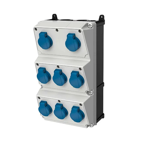 Caja Combinada Mennekes AMAXX IP44 con 8 Tomas Schuko 16A 2P+T 250V