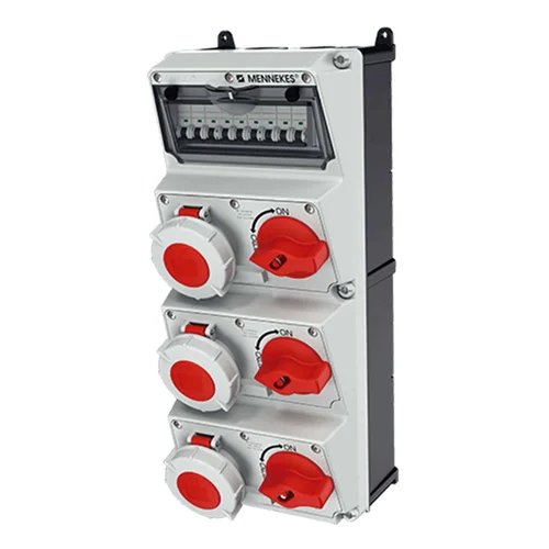Caja Combinada Mennekes AMAXX IP67 con 3 Tomas 32A 3P+T 440V