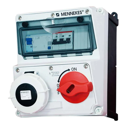 Caja Combinada Mennekes AMAXX IP67 con Bloqueo Mecánico DUO 32A 500V