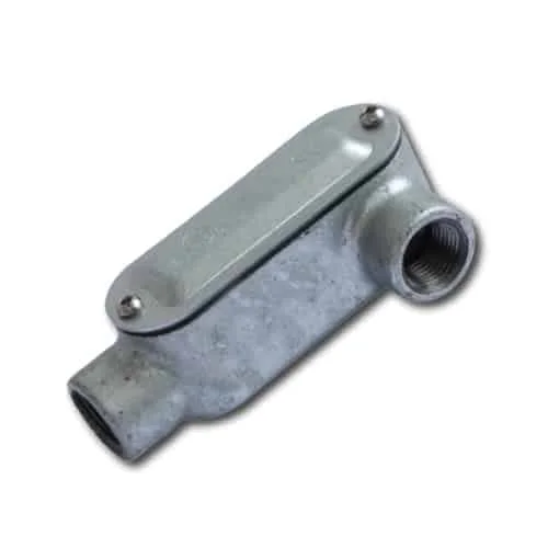 Caja Condulet Tipo LL 3/4" Form 5 Hierro Maleable Galvanizado con Tapa y Empaque SISSA