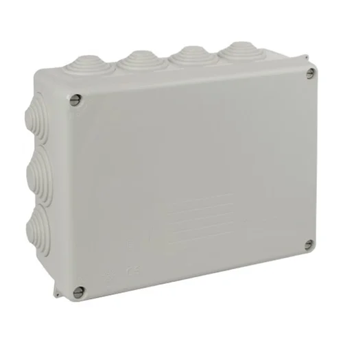 Caja de Pase con Conos Gris 220x170x80 mm IP55 Solera
