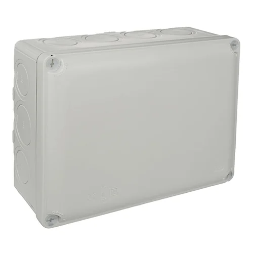 Caja de Pase Libre de Halógeno Sin Conos 220x170x80 mm IP65 IK08 Solera