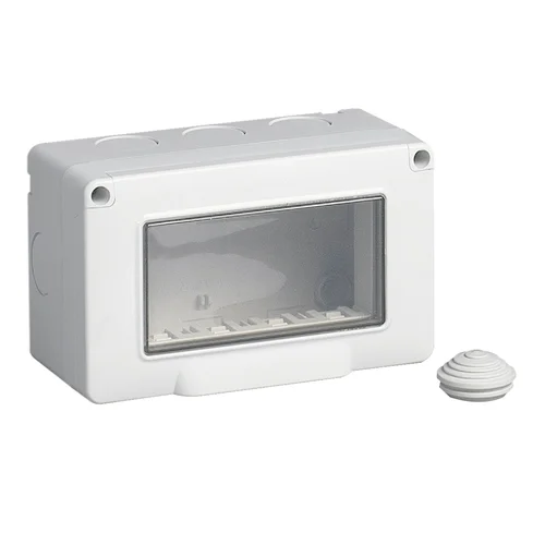 Caja Hermética de Adosar IP55 de 4 Módulos SISSA Línea Plana
