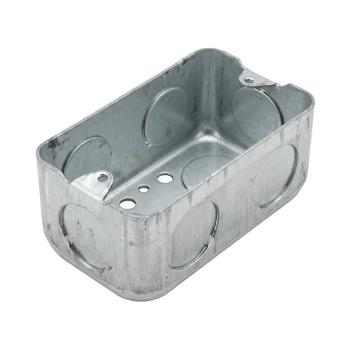 Caja Rectangular de Acero 4x2" x 1.2 mm con Salidas 3/4" SISSA UL