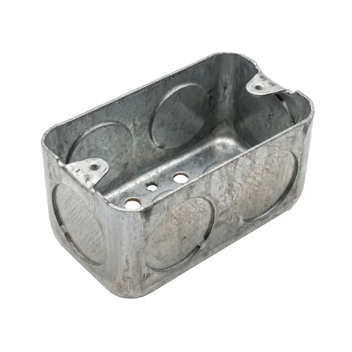Caja Rectangular Galvanizada 4x2" x 1.2 mm con Salidas de 1" SISSA