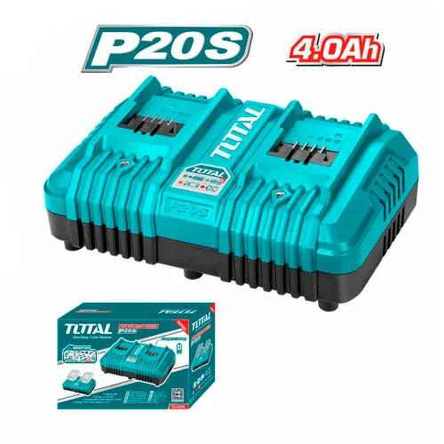Cargador Rápido Doble para Batería 4.0AH Lition Ion 20V