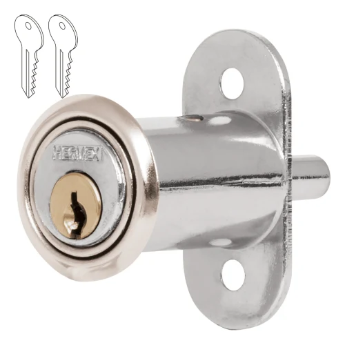 Chapa Cerradura para Mueble Modelo 20 Cromo