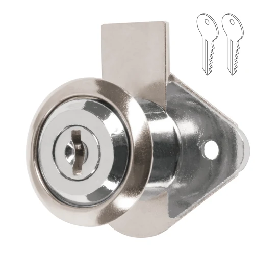 Chapa Cerradura para Mueble Modelo 21 Cromo