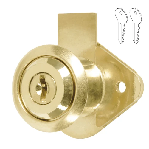 Chapa Cerradura para Mueble Modelo 21 Laton