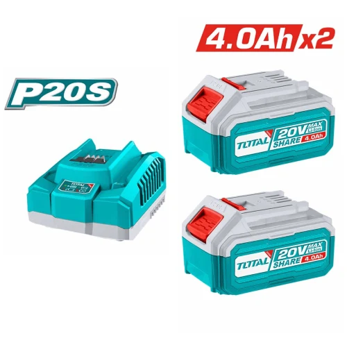 Combo Bateria 2 X 4.0 AH Li-Ion + Cargador 20V