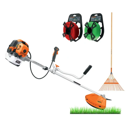 Combo Desbrozadora Motoguadaña 2Hp + Escoba y Hilos