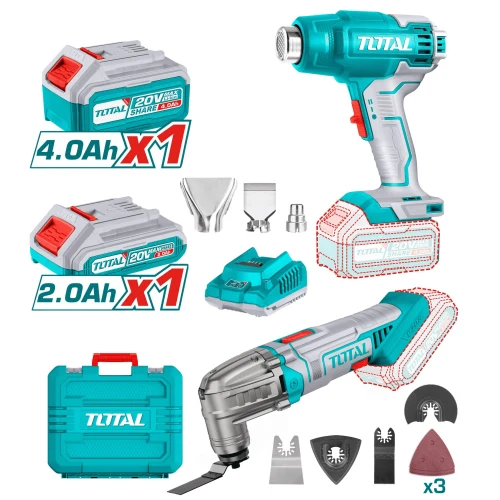 Combo Pistola de Calor 20V + Herramienta Multifunción 20V