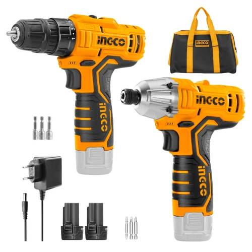 Combo Taladro Atornillador + Taladro Atornillador de Impacto 12V