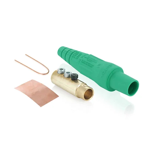 Conector Cam-Lok Hembra Leviton 400A 600V Verde 2/0-4/0 AWG con 2 Pernos