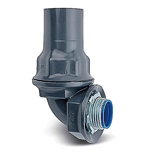 Conector Curva 90° Liquidtight con Revestimiento PVC 3/4" SISSA