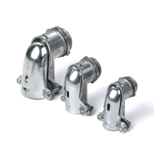Conector Curvo Conduit Simple UL de 1/2" para Tubo Flexible Metálico SISSA