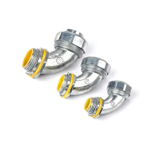 Conector Curvo Hermético Liquid Tight 90° de 1/2" Zinc - SISSA