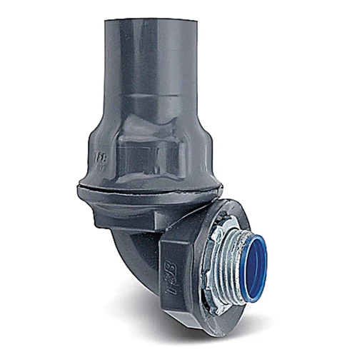 Conector Curvo Liquid Tight 90° de 1" con Revestimiento PVC SISSA