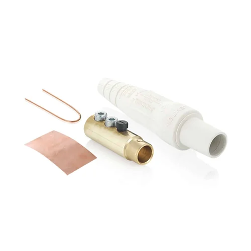 Conector Hembra Tipo Cam 400A 600V con 2 Pernos Blanco Leviton