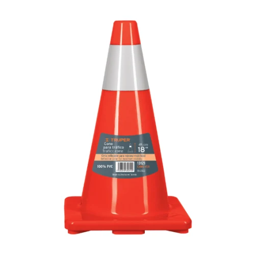 Cono de Precaución de 45 CM de Pvc con Reflejante