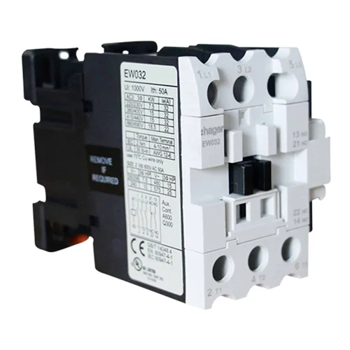 Contactor de Potencia Hager 32A AC3 con Bobina 220V 1NA+1NC
