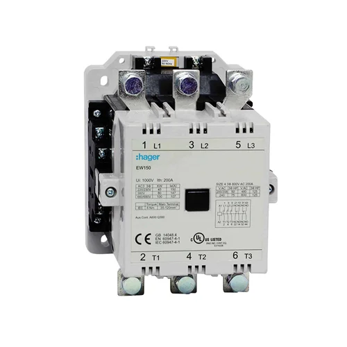 Contactor de Potencia Hager EW150C 147A 220V 2NA+2NC