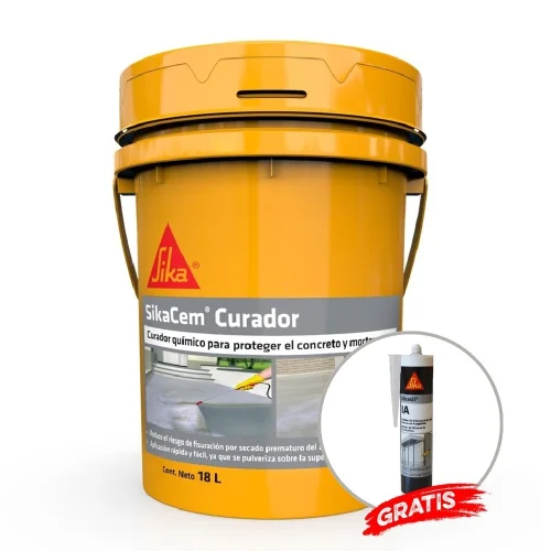 CURADOR QUÍMICO PARA CONCRETO Y MORTERO SIKACEM CURADOR 18L