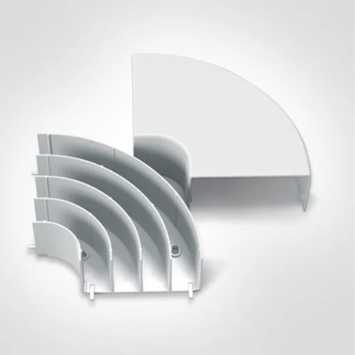 Curva Plana para Canaleta de Instalación 100x50 mm SISSA