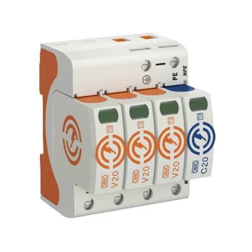Descargador de Sobretensiones Trifásico SISSA V20 Tipo 2, 3P+N/PE, 280V, 40kA