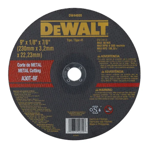 Disco Abrasivo Corte Metal 9" X 1/8" 3.2MM