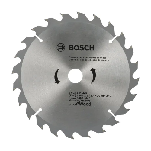 Disco de Sierra 7-1/4" 24 Dientes Eco