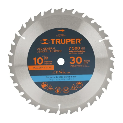 Disco para Sierra Ingleteadora 10" 30 Dientes