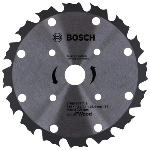 Disco Sierra 7 1/4" para Madera 16D