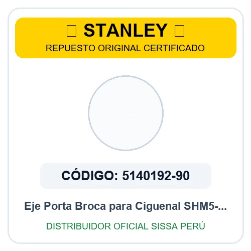 Eje Porta Broca para Ciguenal SHM5-TIPO 1 Dewalt — STANLEY