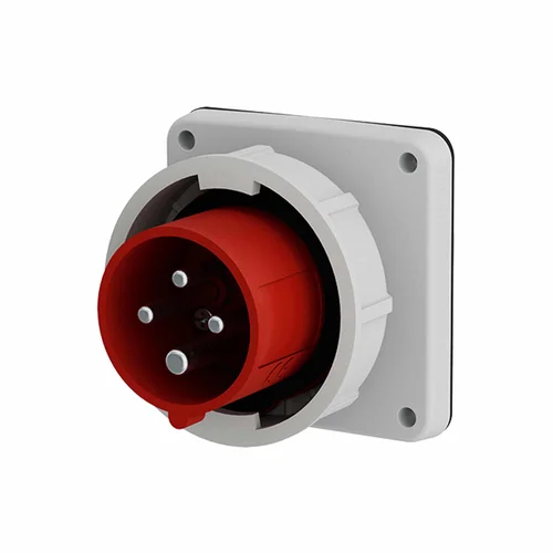 Enchufe Empotrable Mennekes 16A 3P+T 415V IP67 Rojo 6h