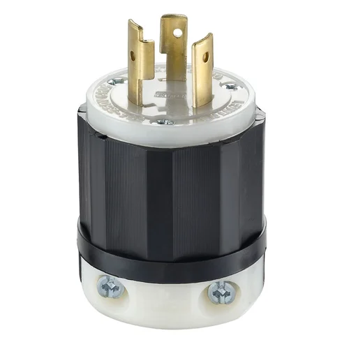 Enchufe Industrial de Nylon NEMA L6-20P 20A 250V con Seguro Leviton