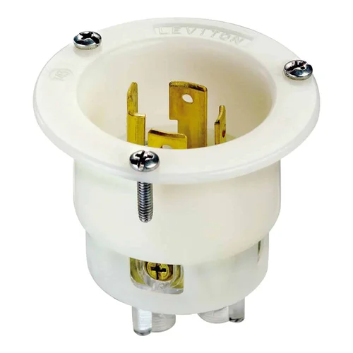 Enchufe Industrial Empotrable Leviton NEMA L14-30P 30A 250V con Seguro