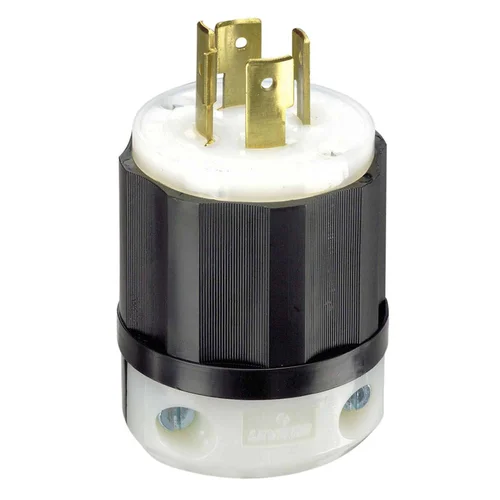 Enchufe Industrial Leviton 20A 250V NEMA L14-20P con Seguro