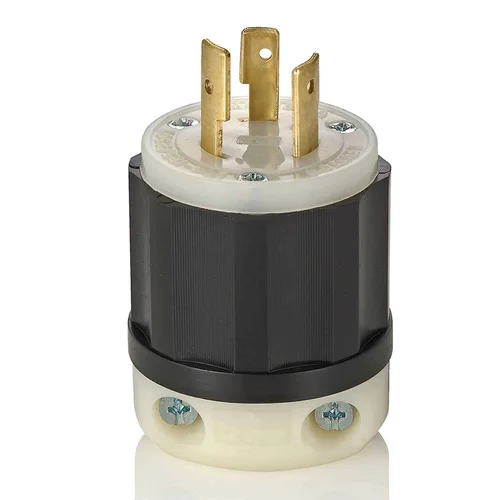 Enchufe Industrial Leviton NEMA L10-20P 20A 250V con Seguro