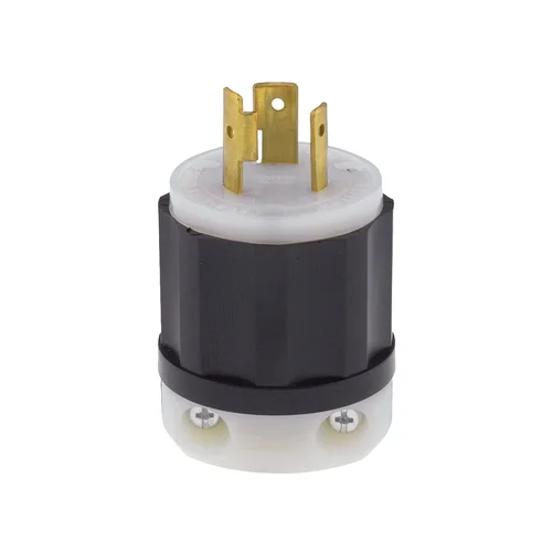 Enchufe Industrial Leviton NEMA L5-20P con Seguro 20A 125V